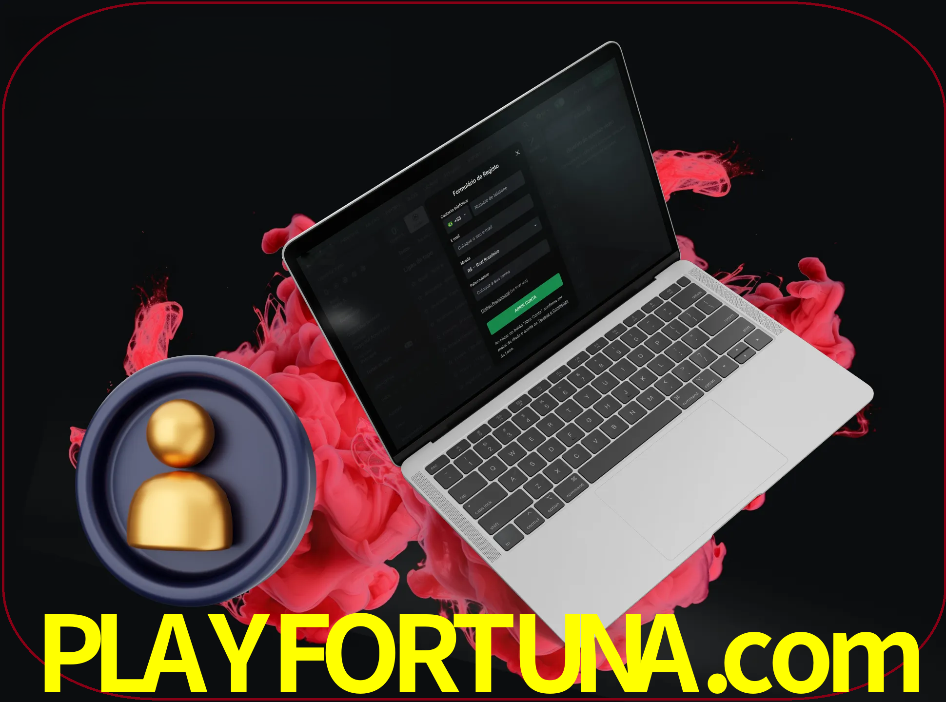 No cabeçalho do site playfortuna, clique no botão que o levará a um formulário especial onde terá de introduzir as suas informações actuais.