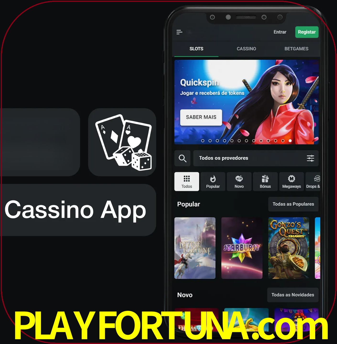Jogue jogos de cassino e ganhe.