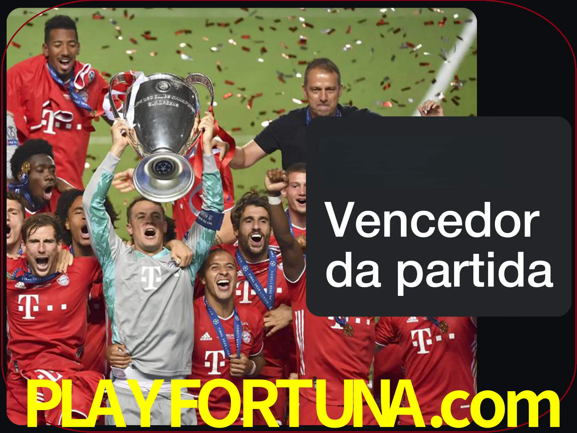 Aposte no vencedor e ganhe uma grande quantia de dinheiro.