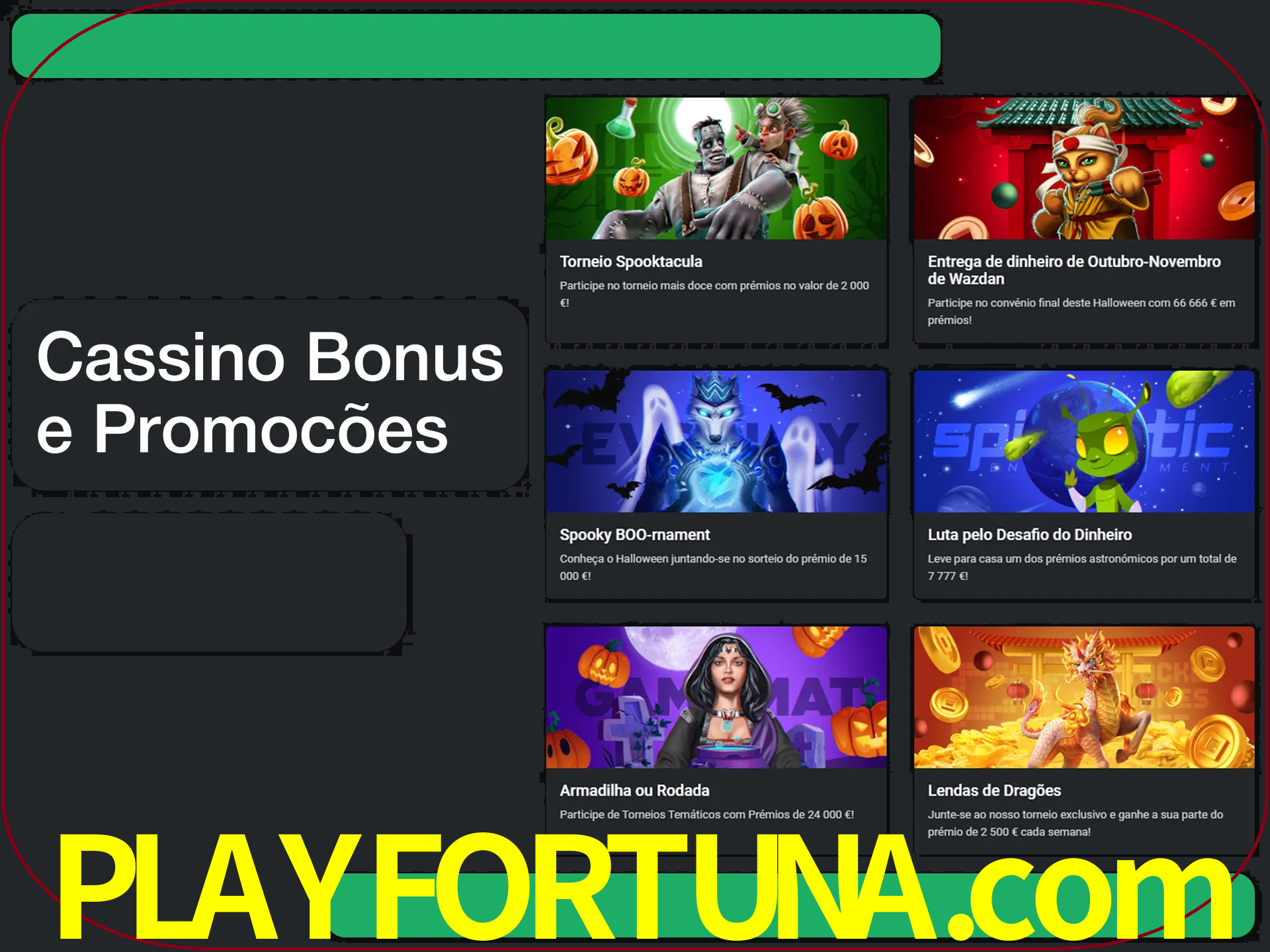 Verifique se há novos bônus de cassino para reivindicar.