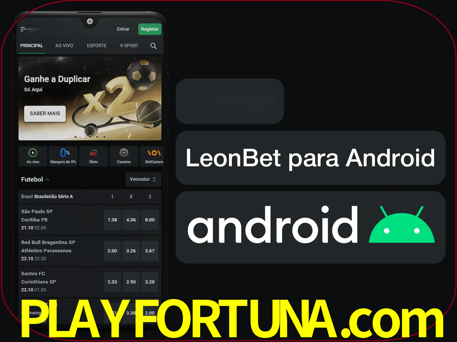 Adquira sua versão poket de LeonBet.