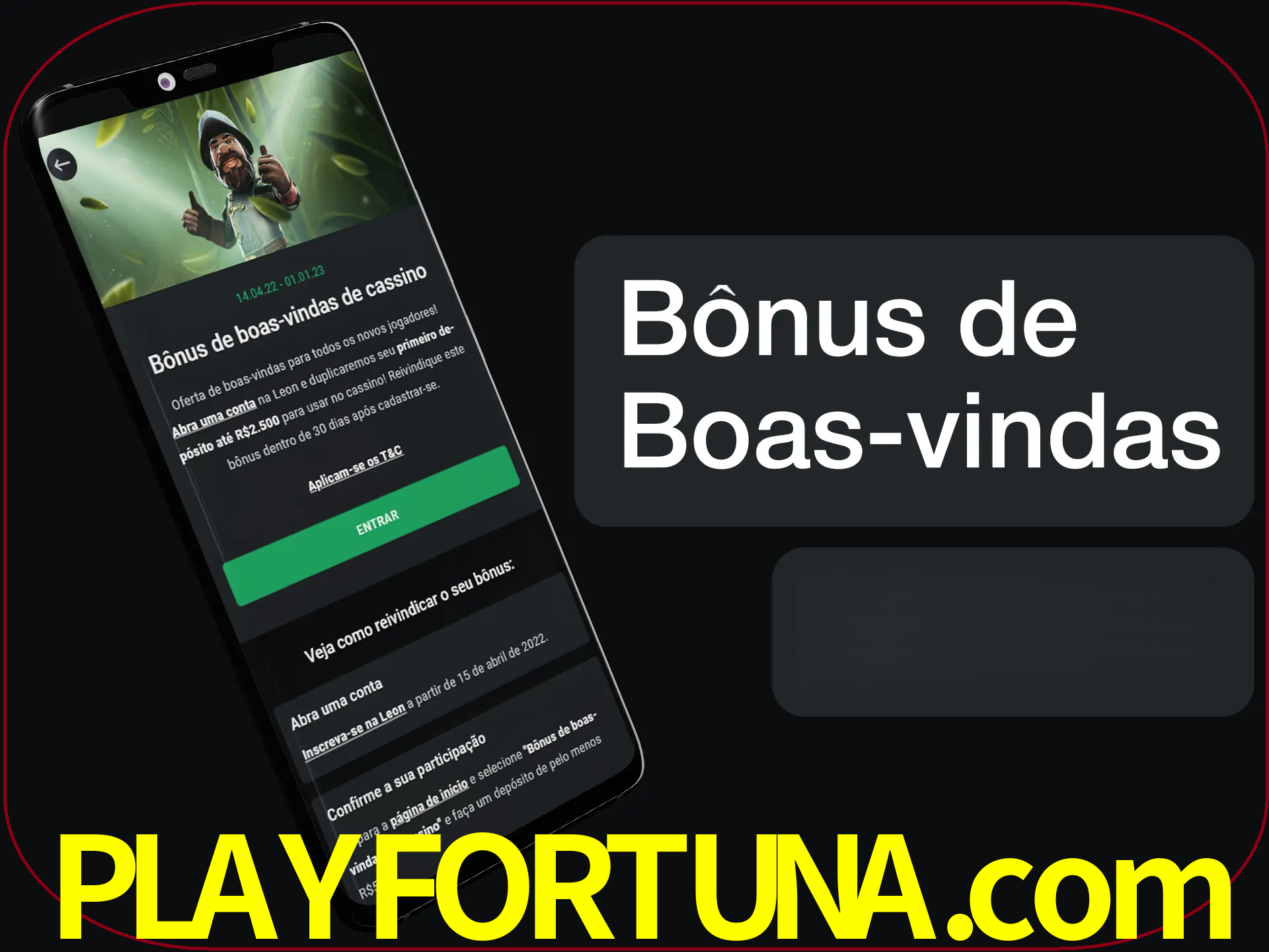 Não se esqueça de usar o bônus de boas-vindas.